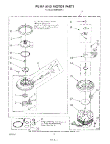 06 - Pump And Motor parts for Whirlpool Dishwasher DU8750XT1 from AppliancePartsPros.com