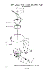 04 - Heater, Pump And Lower Sprayarm parts for Whirlpool Dishwasher DU9200XT4 from AppliancePartsPros.com