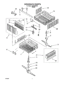 05 - Dishrack, Lit / Optional parts for Whirlpool Dishwasher DU960QPDB1 from AppliancePartsPros.com