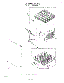 04 - Dishrack parts for Whirlpool Dishwasher DU5503XL0 from AppliancePartsPros.com