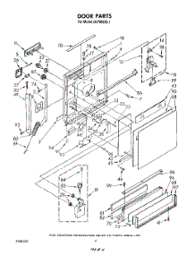 03 - Door parts for Whirlpool Dishwasher DU7800XS1 from AppliancePartsPros.com