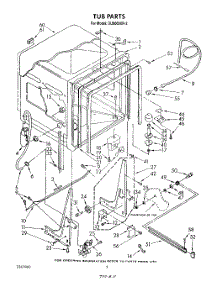 02 - Tub , Literature And Optional parts for Whirlpool Dishwasher DU9000XR2 from AppliancePartsPros.com