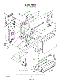 03 - Door parts for Whirlpool Dishwasher DU9000XR2 from AppliancePartsPros.com