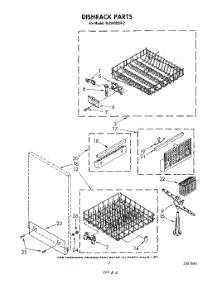 05 - Dishrack parts for Whirlpool Dishwasher DU9000XR2 from AppliancePartsPros.com