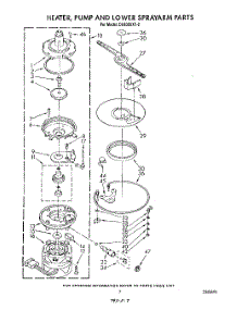 05 - Heater, Pump And Lower Sprayarm parts for Whirlpool Dishwasher DU8300XT2 from AppliancePartsPros.com