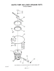 04 - Heater, Pump And Lower Spray Arm parts for Whirlpool Dishwasher DU9000XR1 from AppliancePartsPros.com