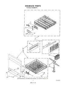 05 - Dishrack parts for Whirlpool Dishwasher DU9000XR1 from AppliancePartsPros.com