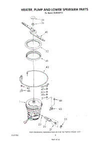 04 - Heater, Pump, And Lower Spray Arm parts for Whirlpool Dishwasher DU8550XT0 from AppliancePartsPros.com