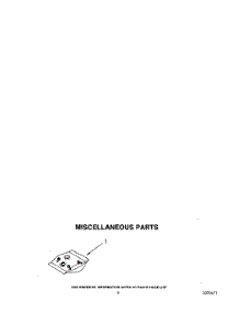 07 - Miscellaneous parts for Whirlpool Dishwasher DU9450XY0 from AppliancePartsPros.com