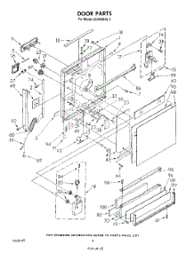 03 - Door parts for Whirlpool Dishwasher DU9500XS2 from AppliancePartsPros.com