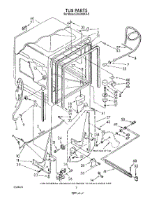 02 - Tub, Literature And Optional parts for Whirlpool Dishwasher DU9000XR5 from AppliancePartsPros.com