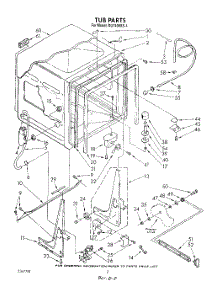 02 - Tub , Lit / Optional parts for Whirlpool Dishwasher DU7400XS4 from AppliancePartsPros.com