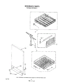 04 - Dishrack parts for Whirlpool Dishwasher DU7400XS4 from AppliancePartsPros.com