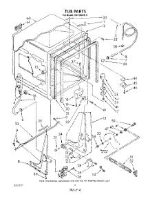 02 - Tub , Literature And Optional parts for Whirlpool Dishwasher DU7400XS6 from AppliancePartsPros.com