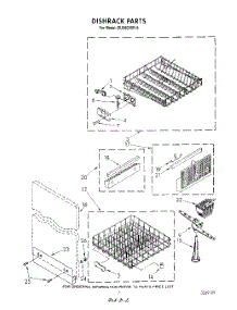 05 - Dish Rack parts for Whirlpool Dishwasher DU9000XR6 from AppliancePartsPros.com