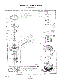 06 - Pump And Motor parts for Whirlpool Dishwasher DU9000XR6 from AppliancePartsPros.com