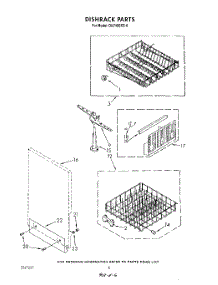 04 - Dish Rack parts for Whirlpool Dishwasher DU7400XS6 from AppliancePartsPros.com