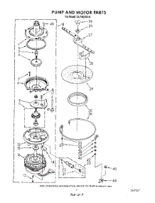 05 - Pump And Motor parts for Whirlpool Dishwasher DU7400XS6 from AppliancePartsPros.com