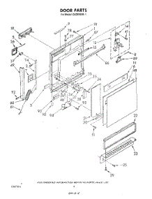 03 - Door , Literature And Optional parts for Whirlpool Dishwasher DU3016XR1 from AppliancePartsPros.com