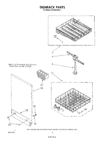 04 - Dishrack parts for Whirlpool Dishwasher DU3016XR1 from AppliancePartsPros.com