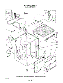 02 - Cabinet parts for Whirlpool Dishwasher DP3000XRN6 from AppliancePartsPros.com