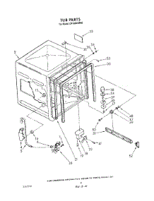 04 - Tub , Literature And Optional parts for Whirlpool Dishwasher DP3000XRN6 from AppliancePartsPros.com