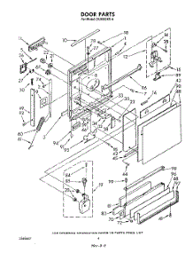 03 - Door parts for Whirlpool Dishwasher DU9000XR4 from AppliancePartsPros.com