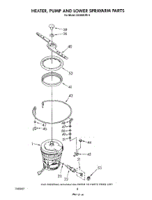 04 - Heater, Pump And Lower Sprayarm parts for Whirlpool Dishwasher DU9000XR4 from AppliancePartsPros.com