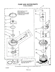 06 - Pump And Motor parts for Whirlpool Dishwasher DU9000XR4 from AppliancePartsPros.com