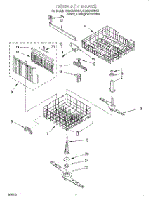 05 - Dishrack, Lit / Optional parts for Whirlpool Dishwasher DU930QWDB4 from AppliancePartsPros.com