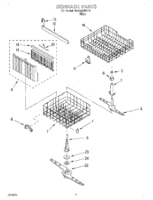 05 - Dishrack, Lit / Optional parts for Whirlpool Dishwasher DU915QWDB1 from AppliancePartsPros.com