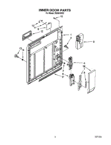 03 - Inner Door parts for Whirlpool Dishwasher DU8016XX2 from AppliancePartsPros.com
