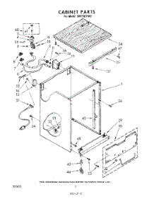 02 - Cabinet parts for Whirlpool Dishwasher SHF7801W0 from AppliancePartsPros.com
