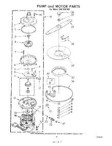 06 - Pump And Motor parts for Whirlpool Dishwasher SHF7801W0 from AppliancePartsPros.com
