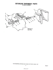04 - Detergent Dispenser parts for Whirlpool Dishwasher DU1800XP1 from AppliancePartsPros.com