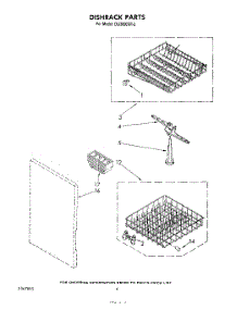 04 - Dishrack parts for Whirlpool Dishwasher DU3000XR2 from AppliancePartsPros.com