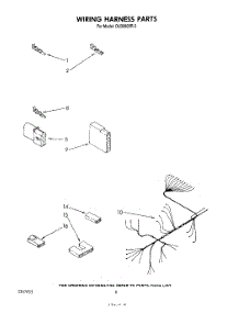 06 - Wiring Harness parts for Whirlpool Dishwasher DU3000XR2 from AppliancePartsPros.com
