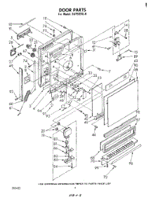 03 - Door parts for Whirlpool Dishwasher DU7503XL0 from AppliancePartsPros.com