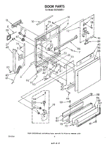 03 - Door parts for Whirlpool Dishwasher DU7500XR1 from AppliancePartsPros.com