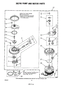 06 - Pump And Motor parts for Whirlpool Dishwasher DU7503XL0 from AppliancePartsPros.com