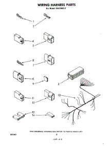 06 - Wiring Harness parts for Whirlpool Dishwasher SHU70052 from AppliancePartsPros.com