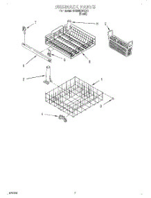 06 - Dishrack parts for Whirlpool Dishwasher DU890DWGX1 from AppliancePartsPros.com