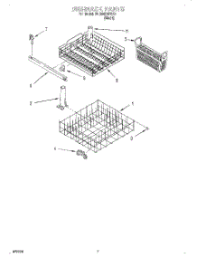 06 - Dishrack parts for Whirlpool Dishwasher DU850DWGX1 from AppliancePartsPros.com