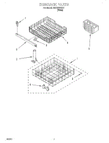 06 - Dishrack parts for Whirlpool Dishwasher DU810DWGQ1 from AppliancePartsPros.com
