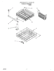 06 - Dishrack parts for Whirlpool Dishwasher DU840DWGX1 from AppliancePartsPros.com