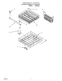 06 - Dishrack parts for Whirlpool Dishwasher DU840DWGQ1 from AppliancePartsPros.com