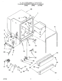 03 - Tub Assembly parts for Whirlpool Dishwasher DU925SCGZ1 from AppliancePartsPros.com