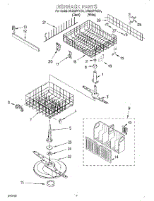 05 - Dishrack parts for Whirlpool Dishwasher DU929PFGB1 from AppliancePartsPros.com