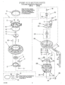 04 - Pump And Motor parts for Whirlpool Dishwasher DU925SCGQ0 from AppliancePartsPros.com