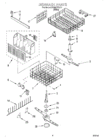 04 - Dishrack parts for Whirlpool Dishwasher DP920PFGQ1 from AppliancePartsPros.com